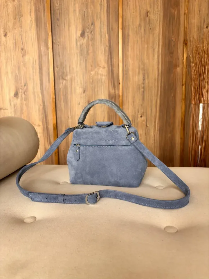 Саквояж min с мехом цвет фуксия/лео — фото 2