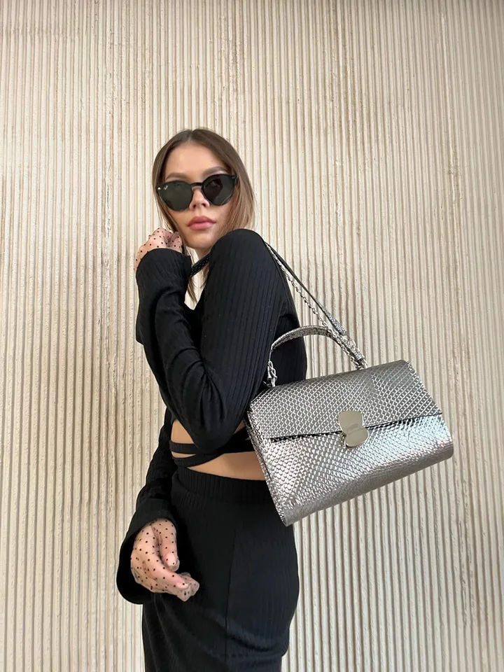 Сумка женская Lili серебро — фото 2